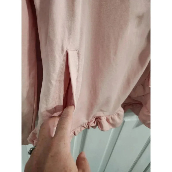 Matilda Jane pink ruffle snap moto girlhoodcore feminine barbiecore jacket MED - Picture 9 of 13